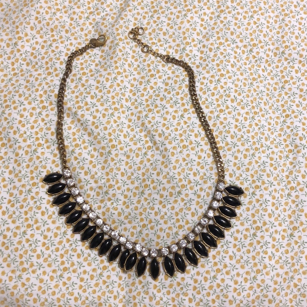 Black J. Crew statement necklace